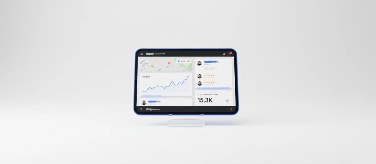 Google Business Profile Dashboard Mockup