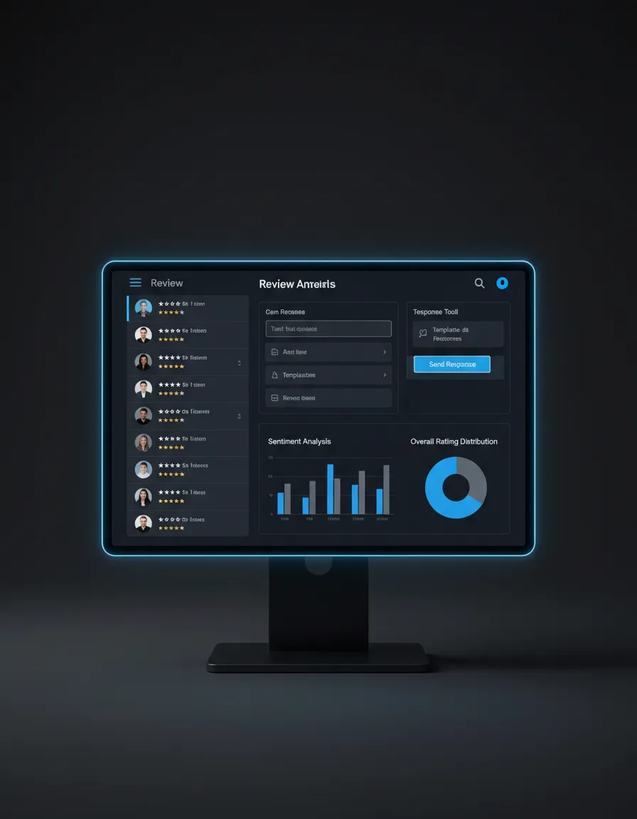 Review Management Dashboard Mockup