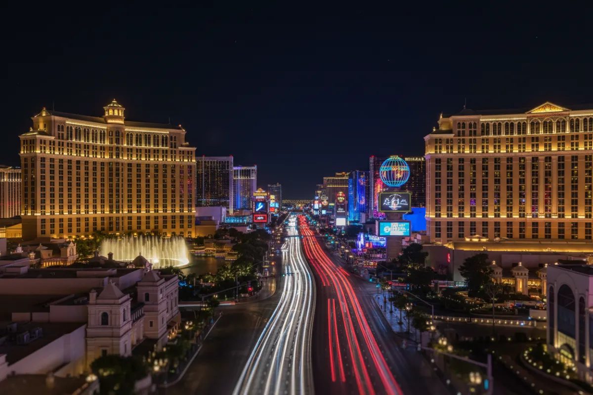 Las Vegas Strip Night Skyline
