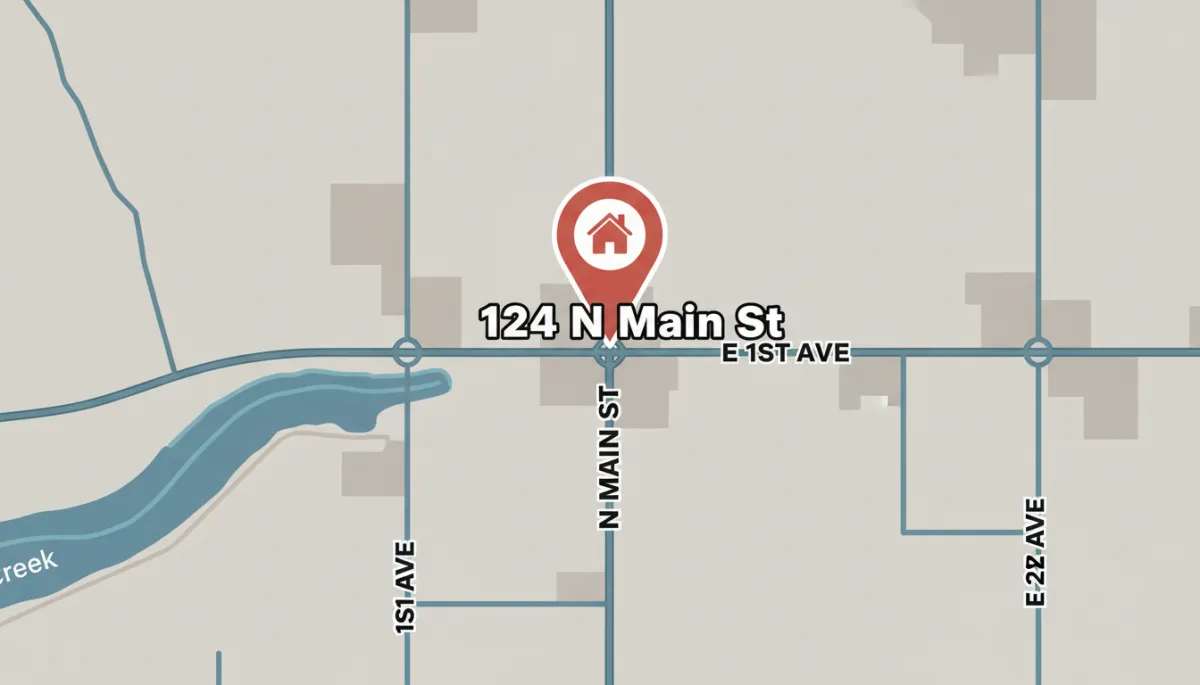 Interactive map showing our location