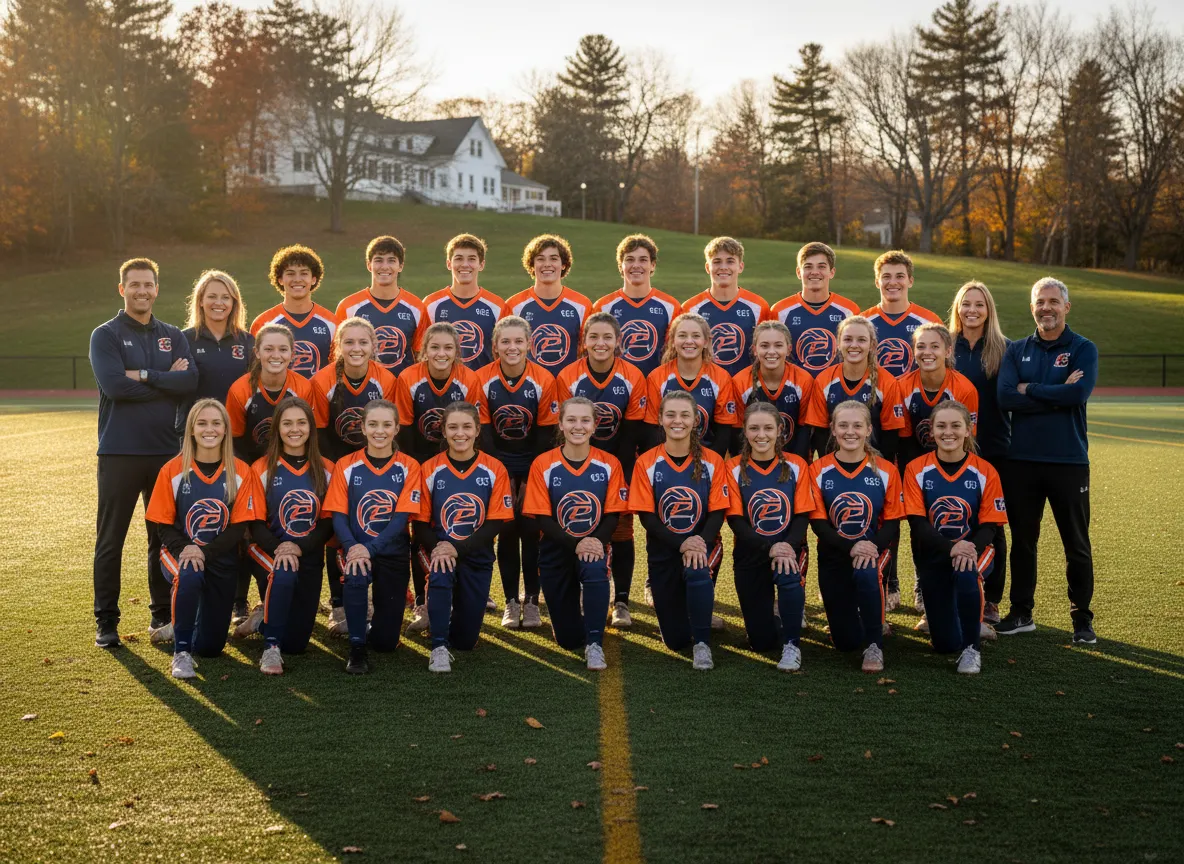 New England high school team in custom uniforms from Todd’s Sporting Goods