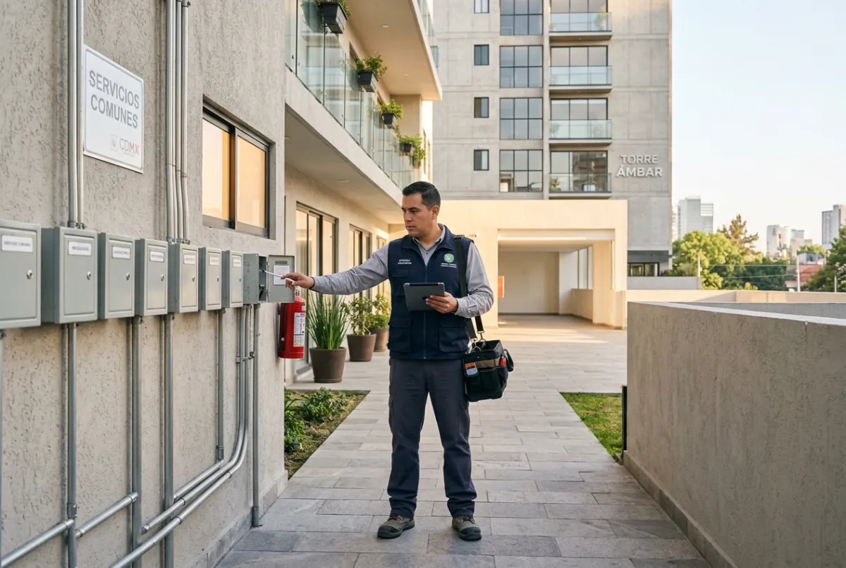 Supervisión técnica de mantenimiento y proveedores de servicios inmobiliarios