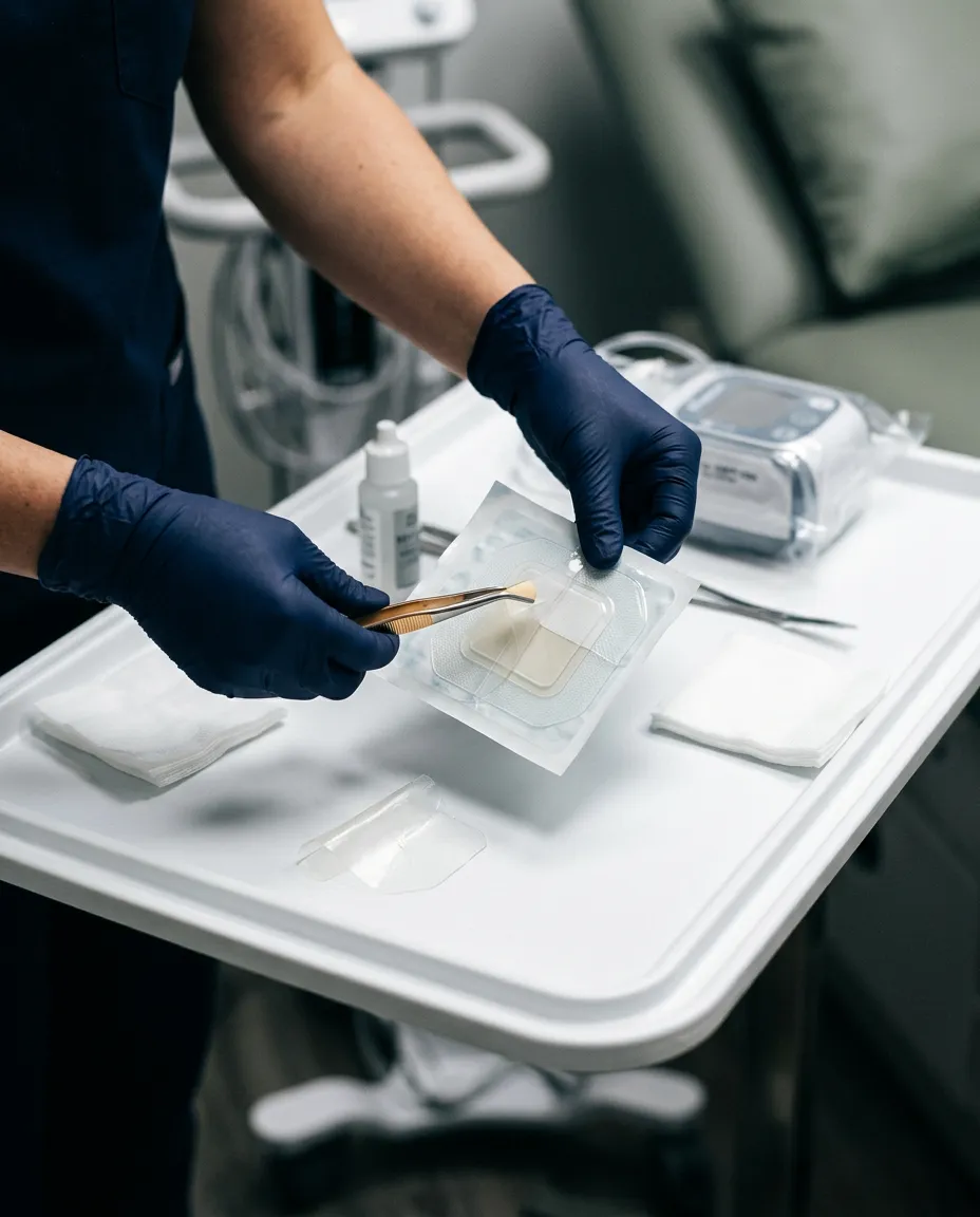 Clinical application of sealed negative pressure wound therapy dressing in a clean medical setting