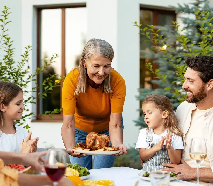 Family Food Collage