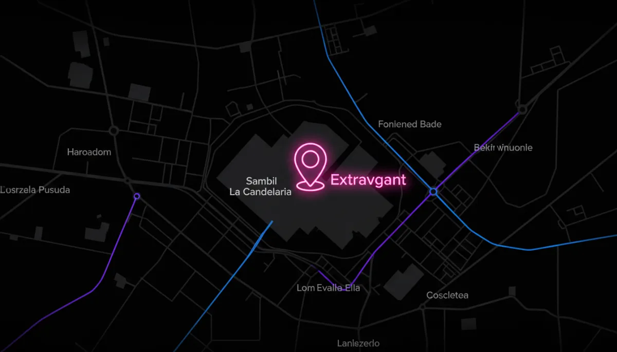 Mapa estilizado de ubicación en Sambil La Candelaria