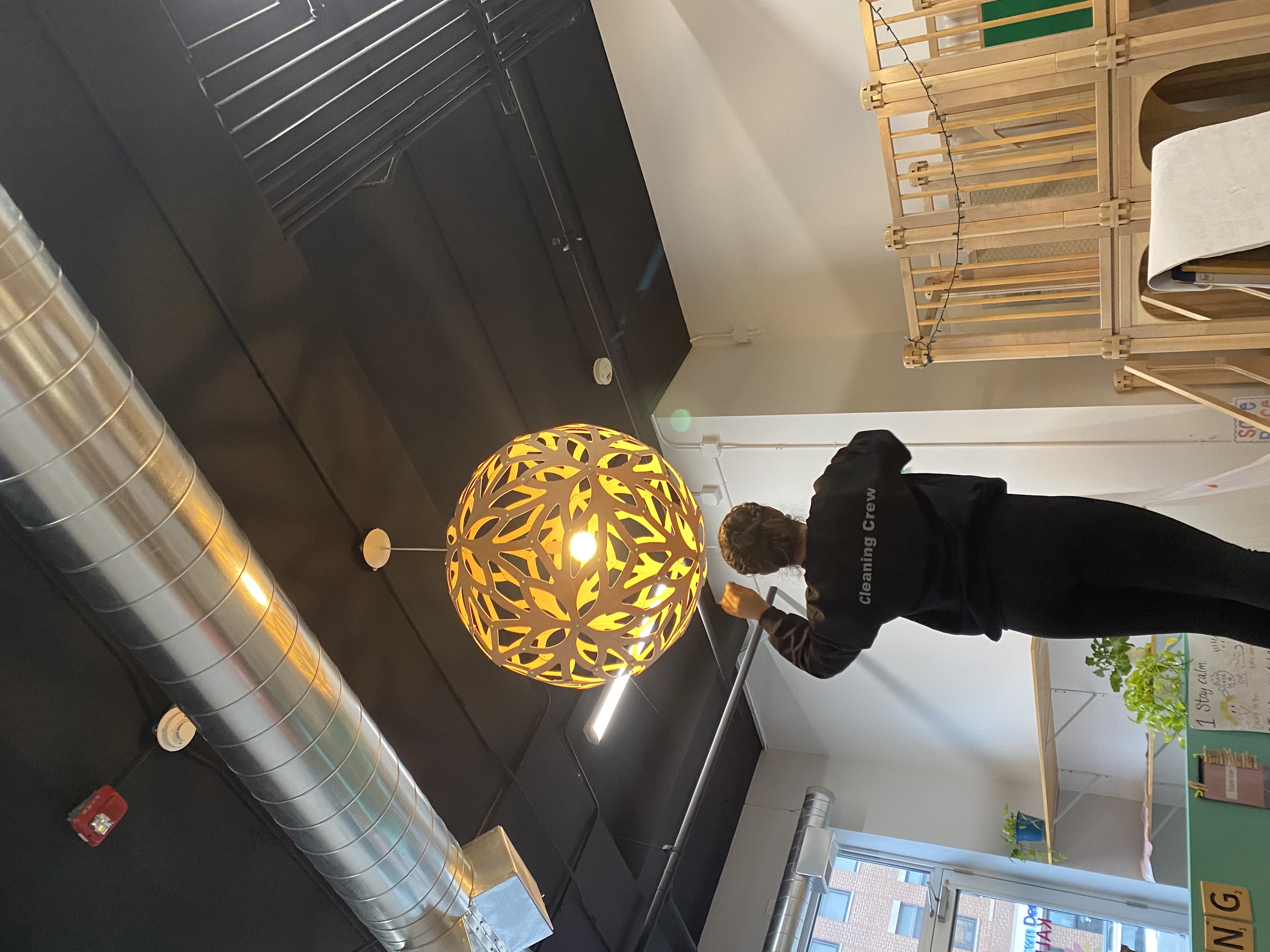 Professional cleaning in a daycare