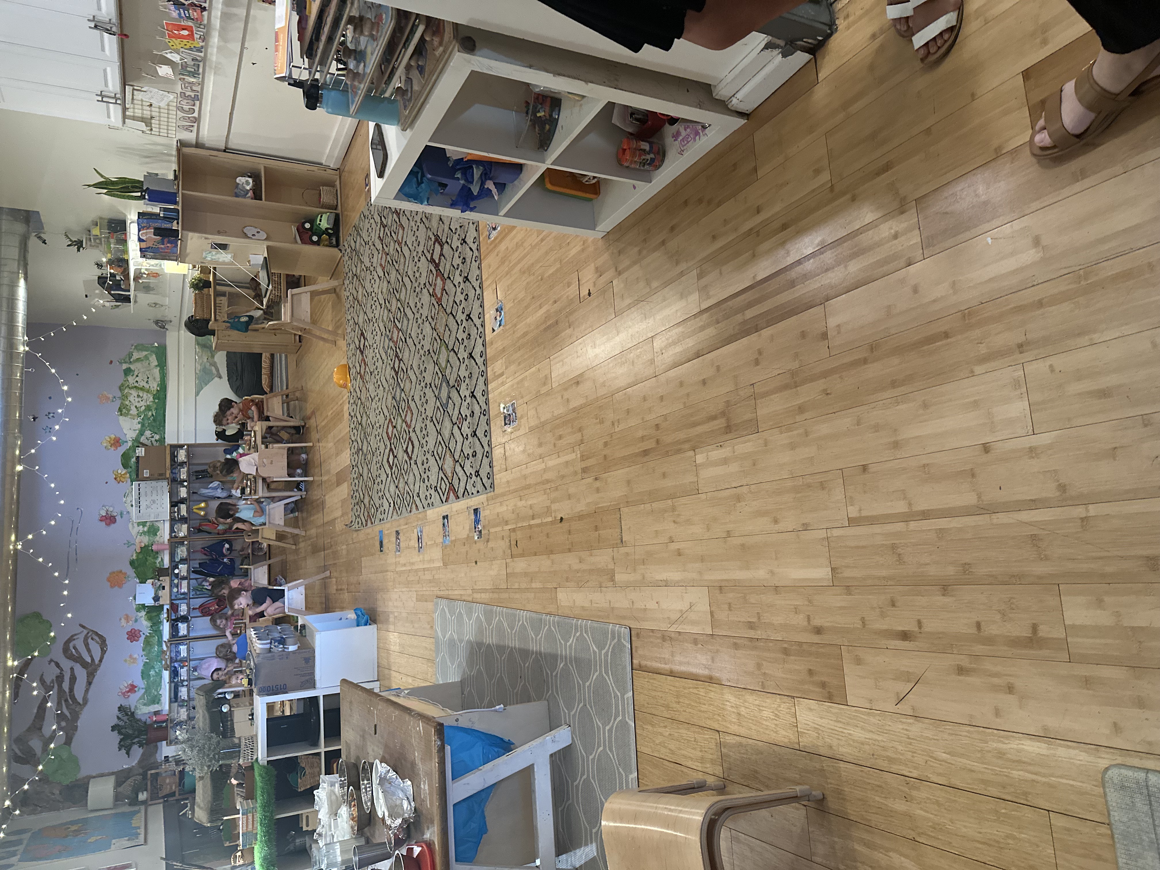 Bright, welcoming daycare classroom