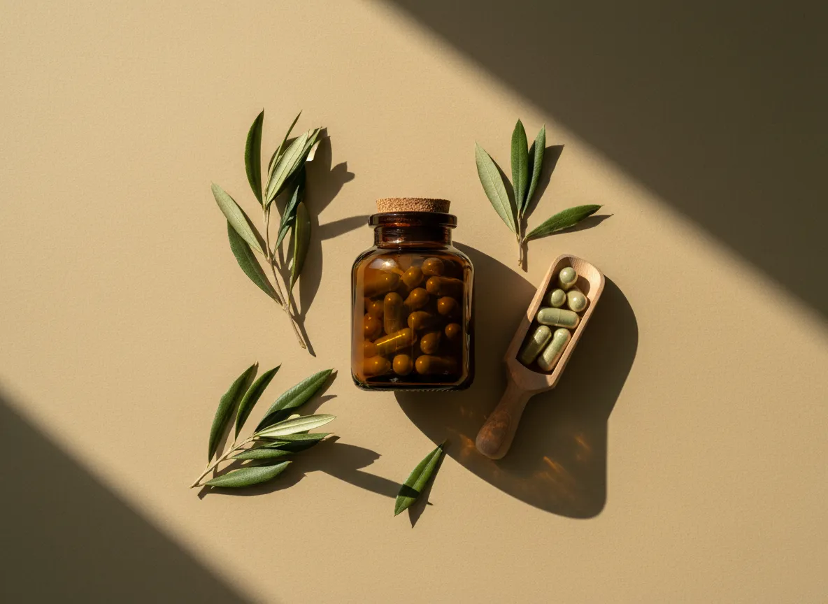 Soft-focus botanical image representing Supplements
