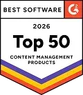 G2 Best Software 2026 Top 50 Content Management Products