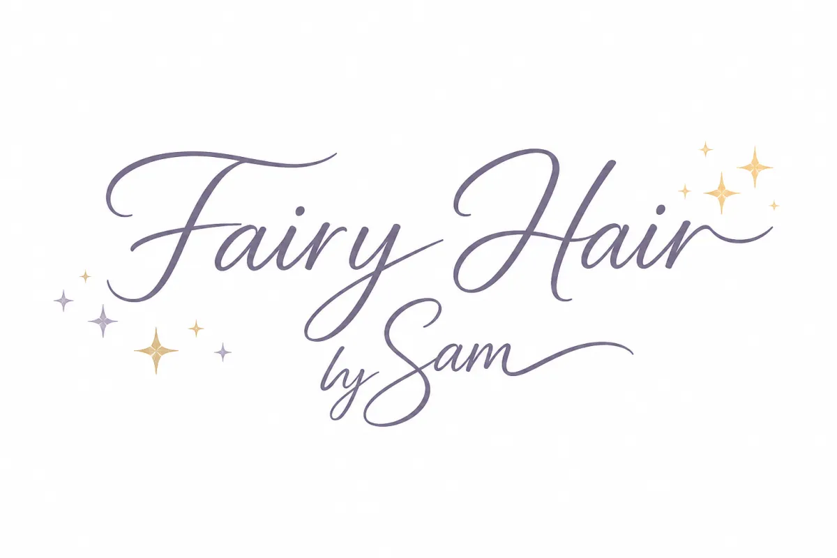 Fairy Hair by Sam logo — decorative stars