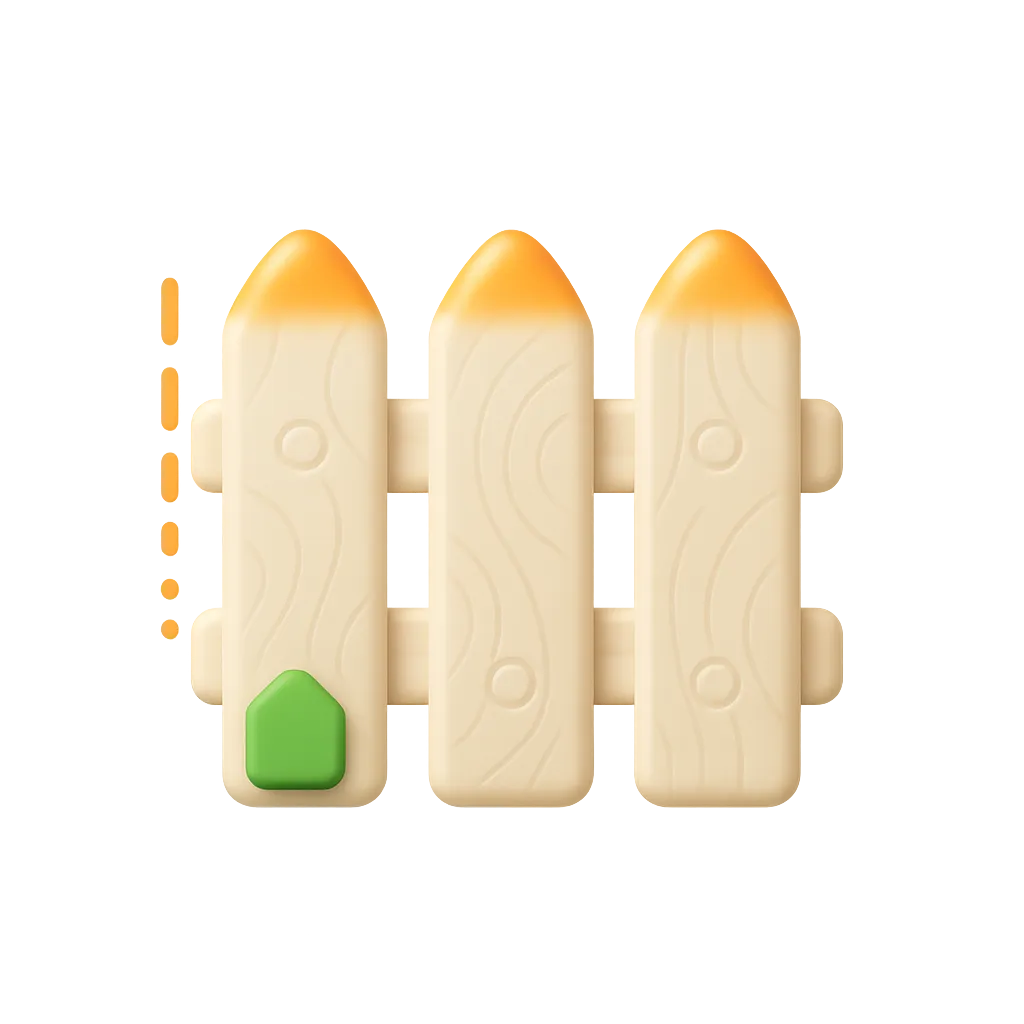 3D Fence illustration