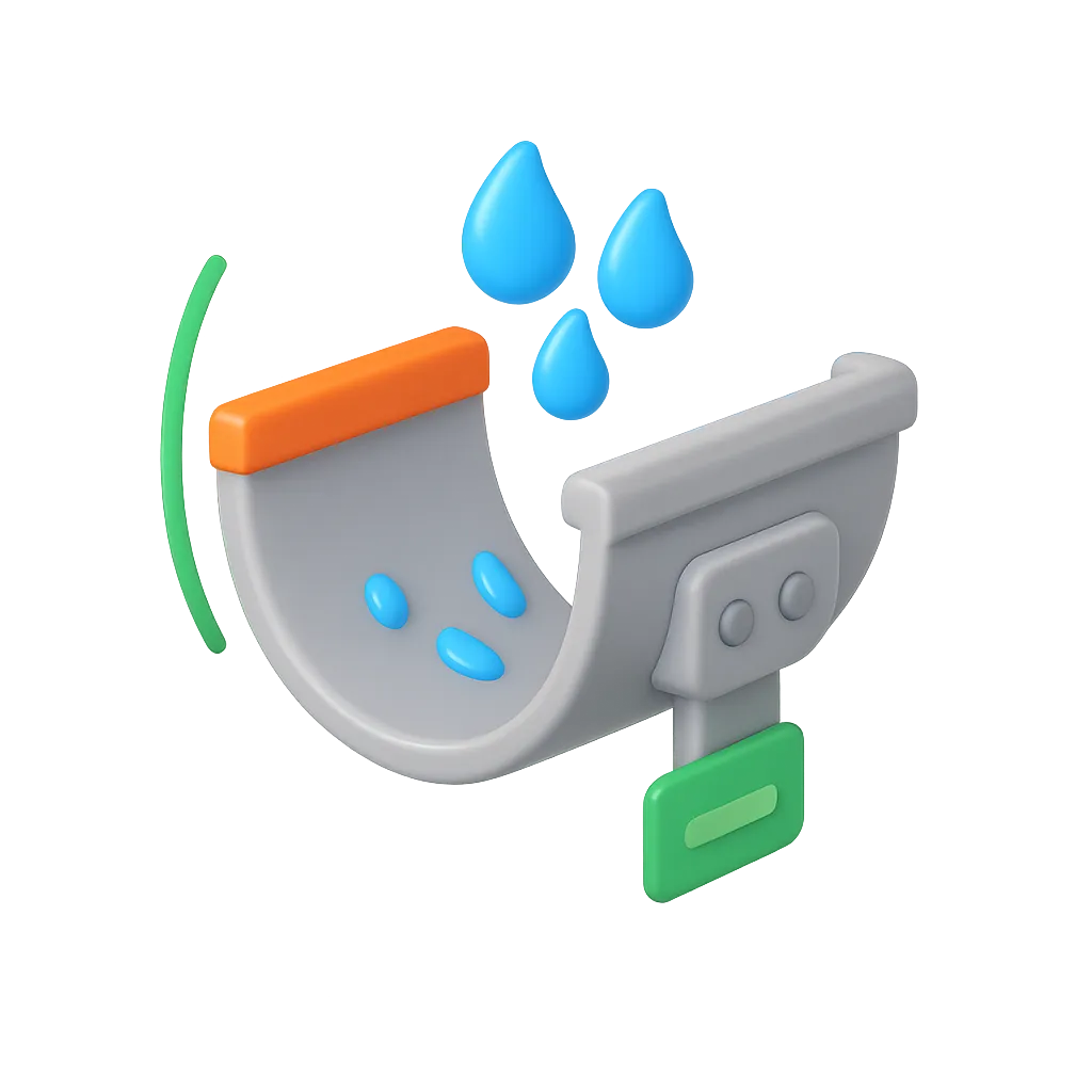 3D Gutters illustration
