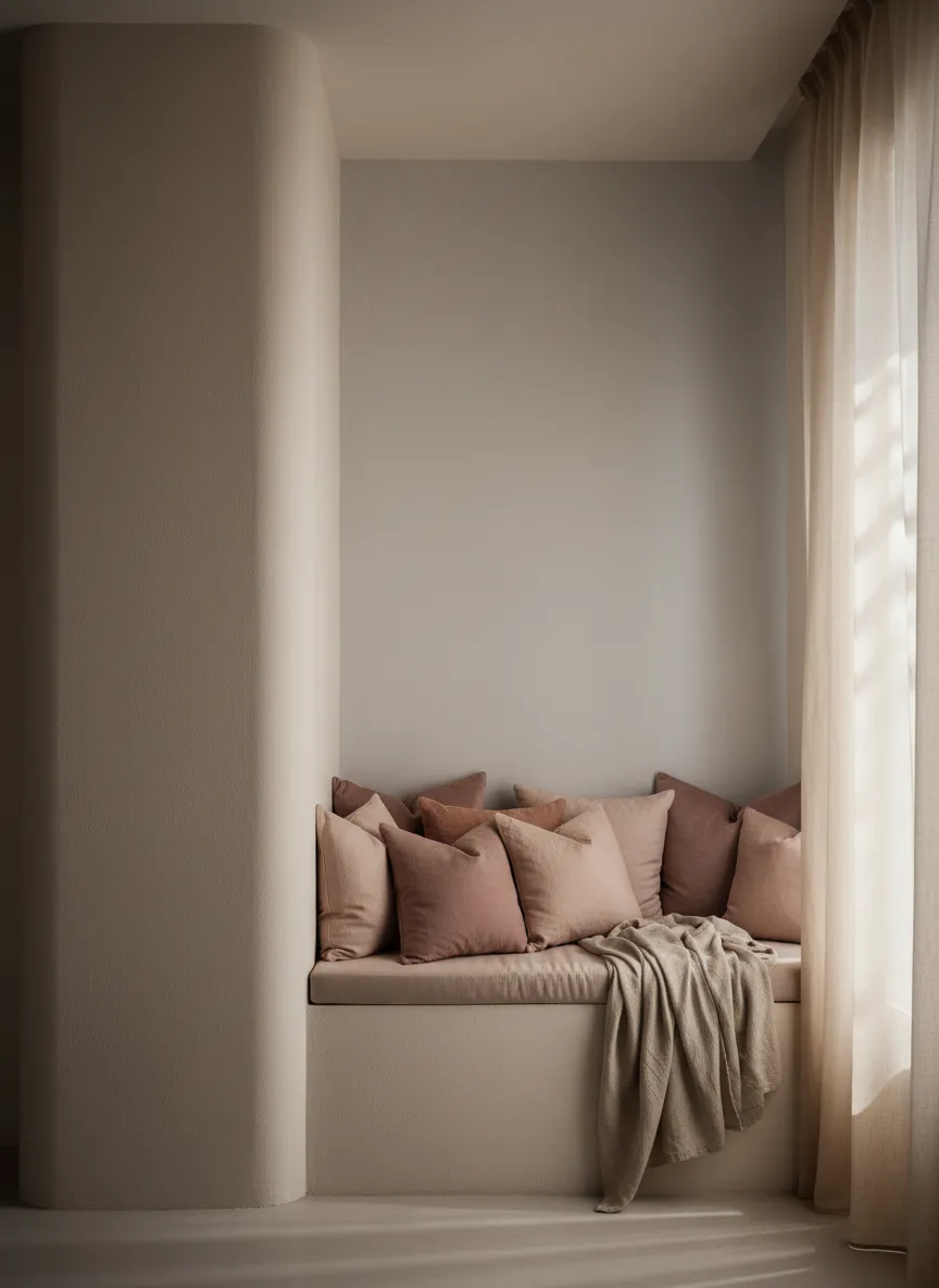 Soft focus natural elements representing somatic coherence and spaciousness