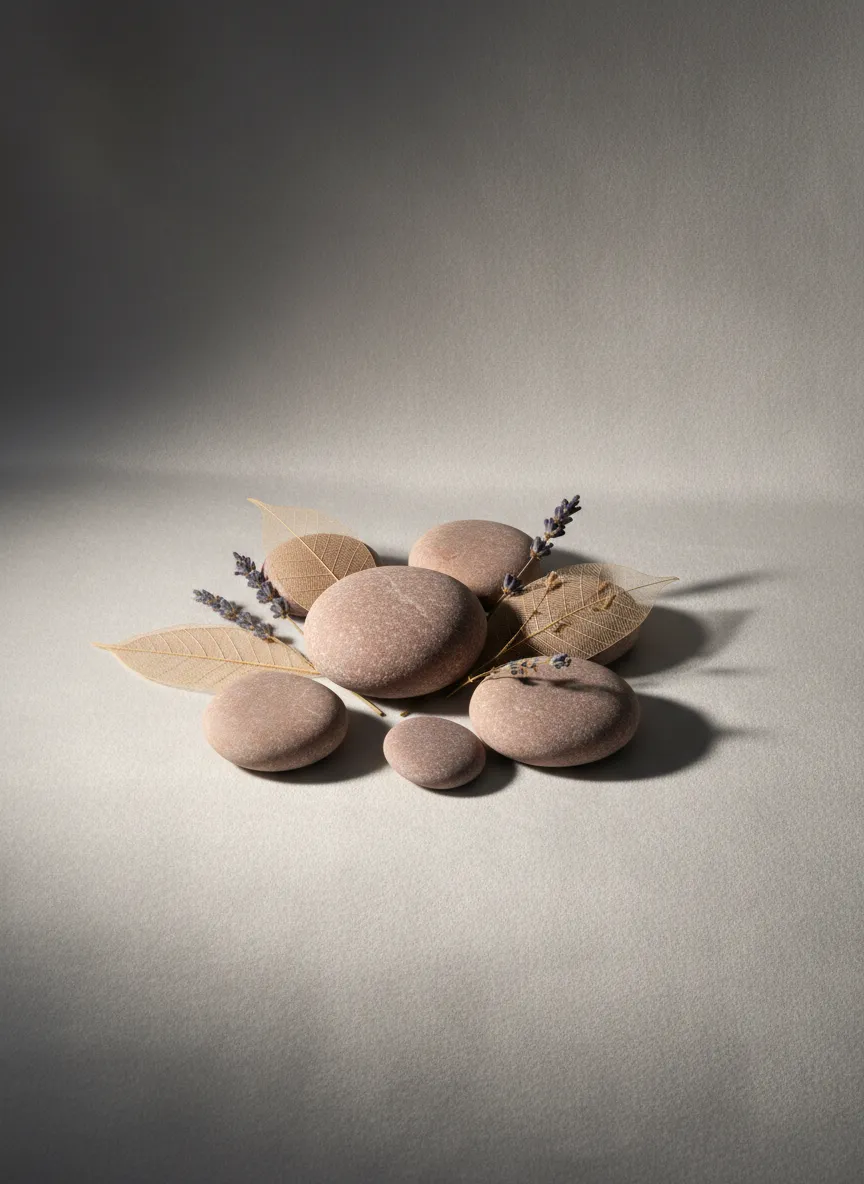 A soft-focus, embodied portrait or natural texture representing somatic coherence