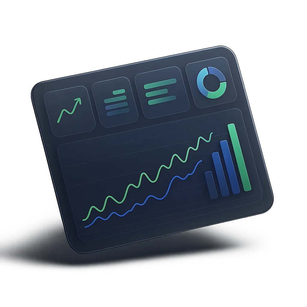 Dashboard preview of the complete business suite
