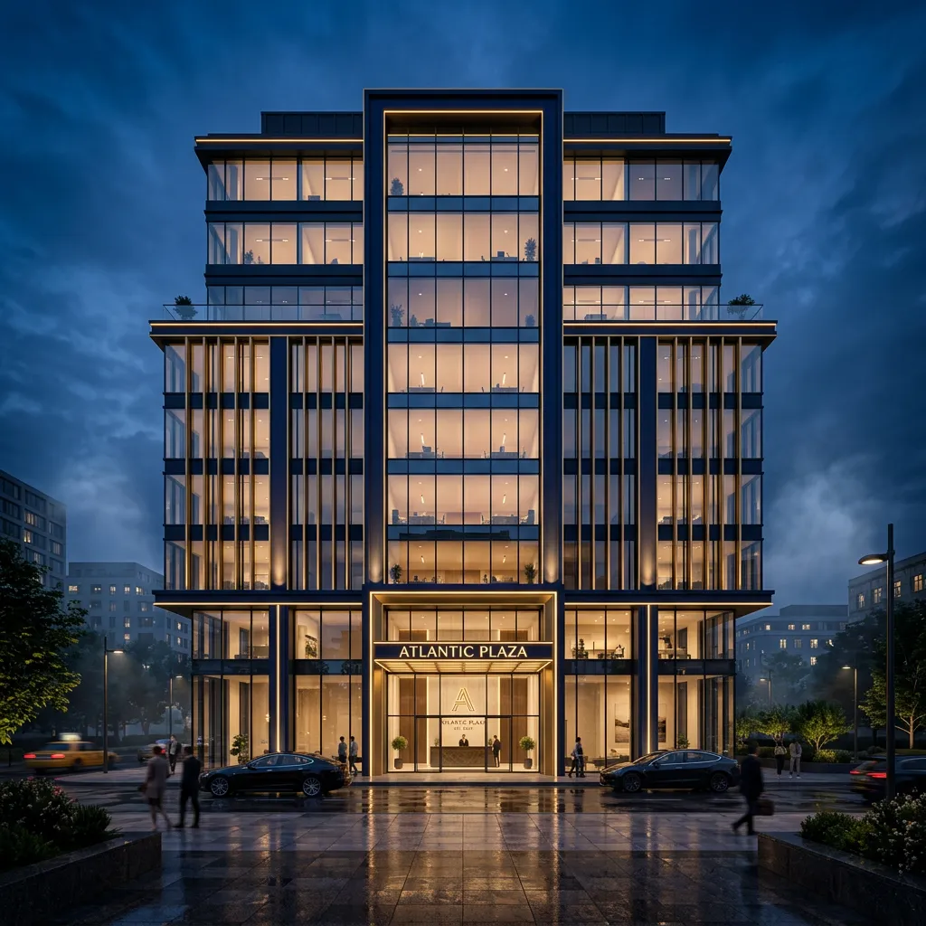 Class-A institutional commercial real estate property architectural exterior