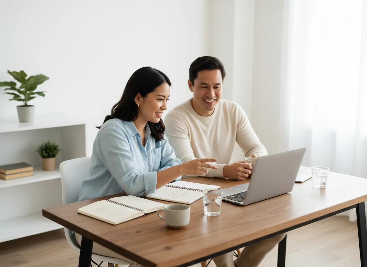 Founder collaborating with a virtual assistant on a laptop