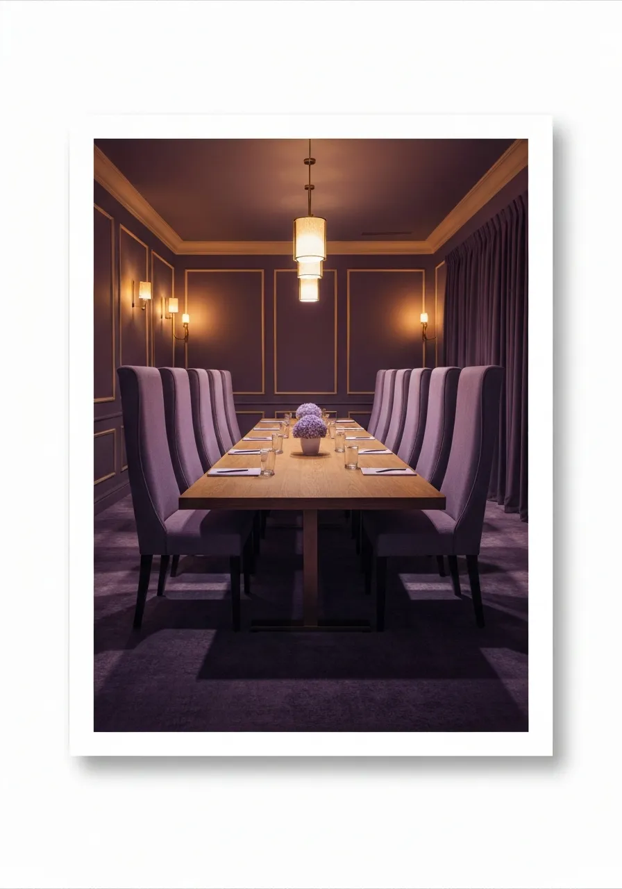 Editorial photo of a luxurious meeting space