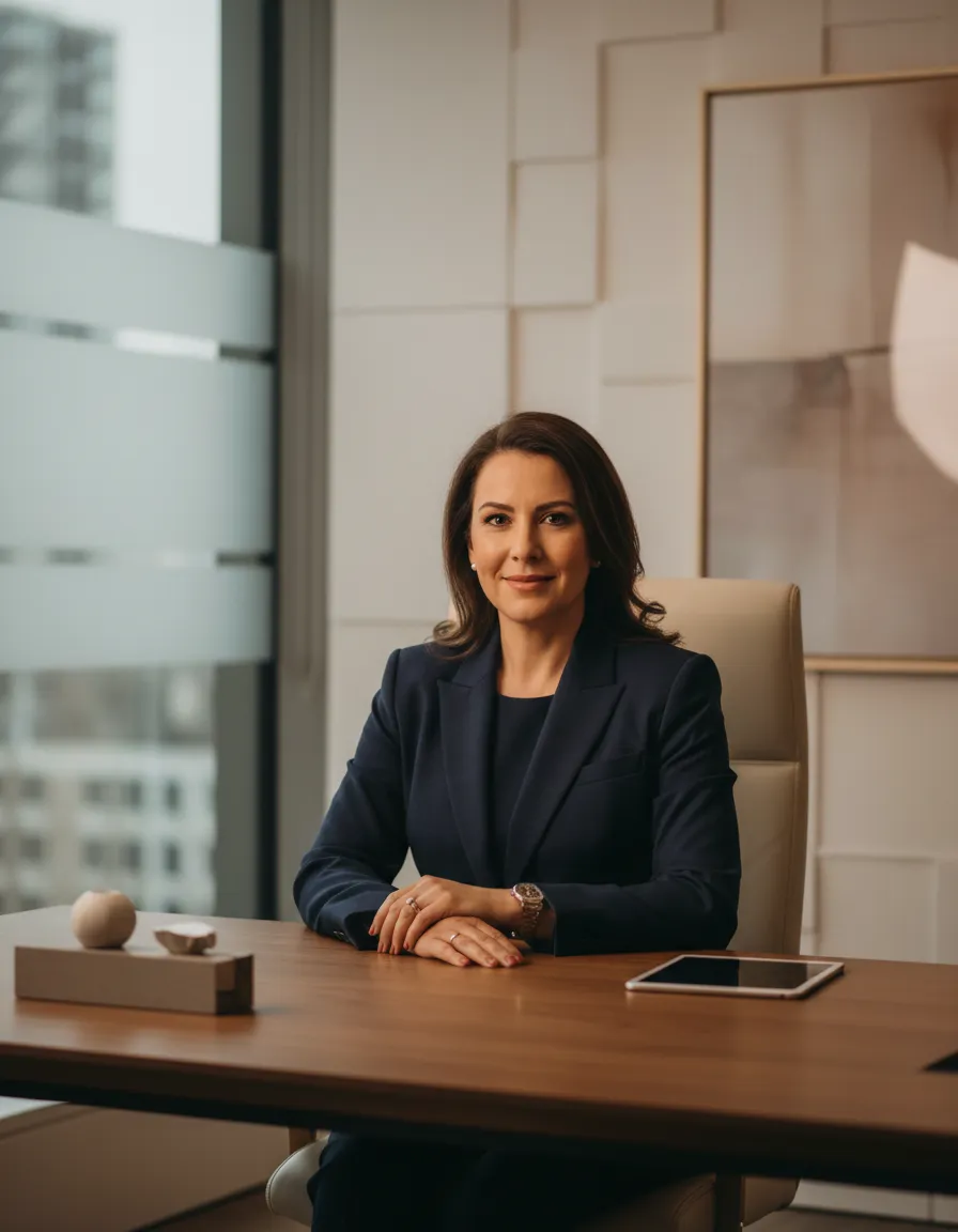 Professional financial advisor in a warm, welcoming setting