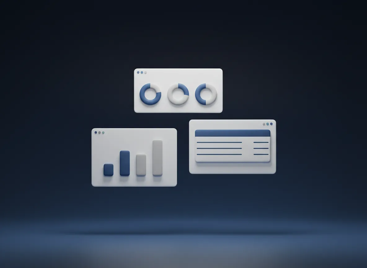 Sample financial dashboard and reports