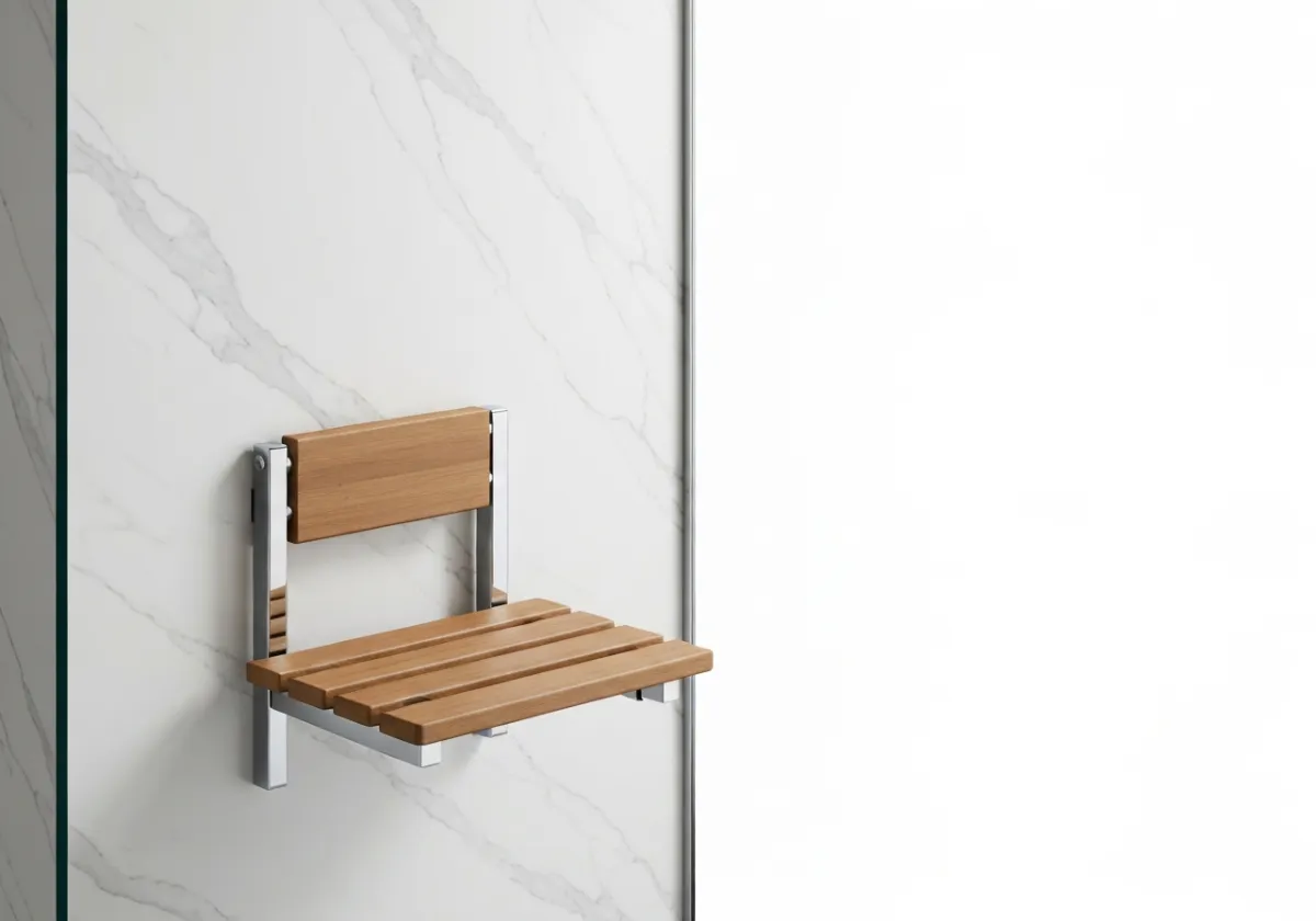 Secure, built-in shower seating