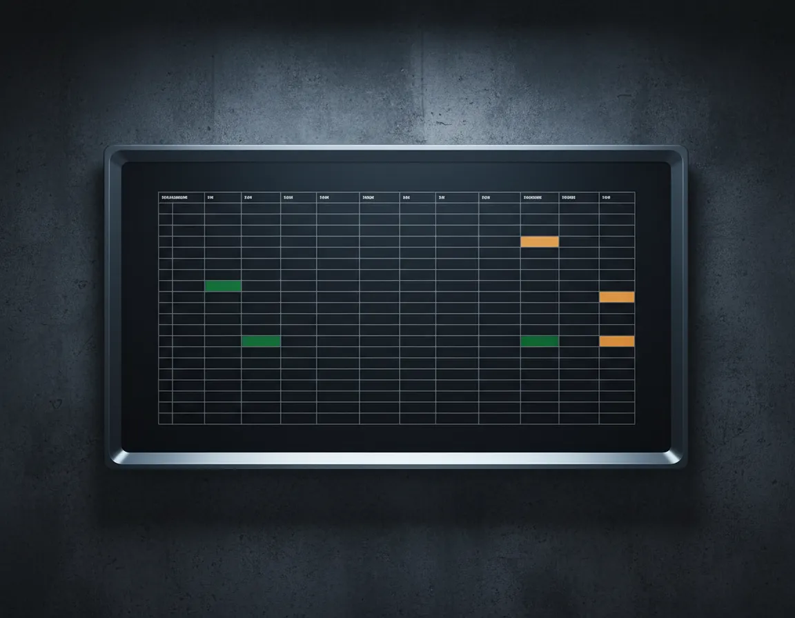 Calm, organized intelligent dispatch board system