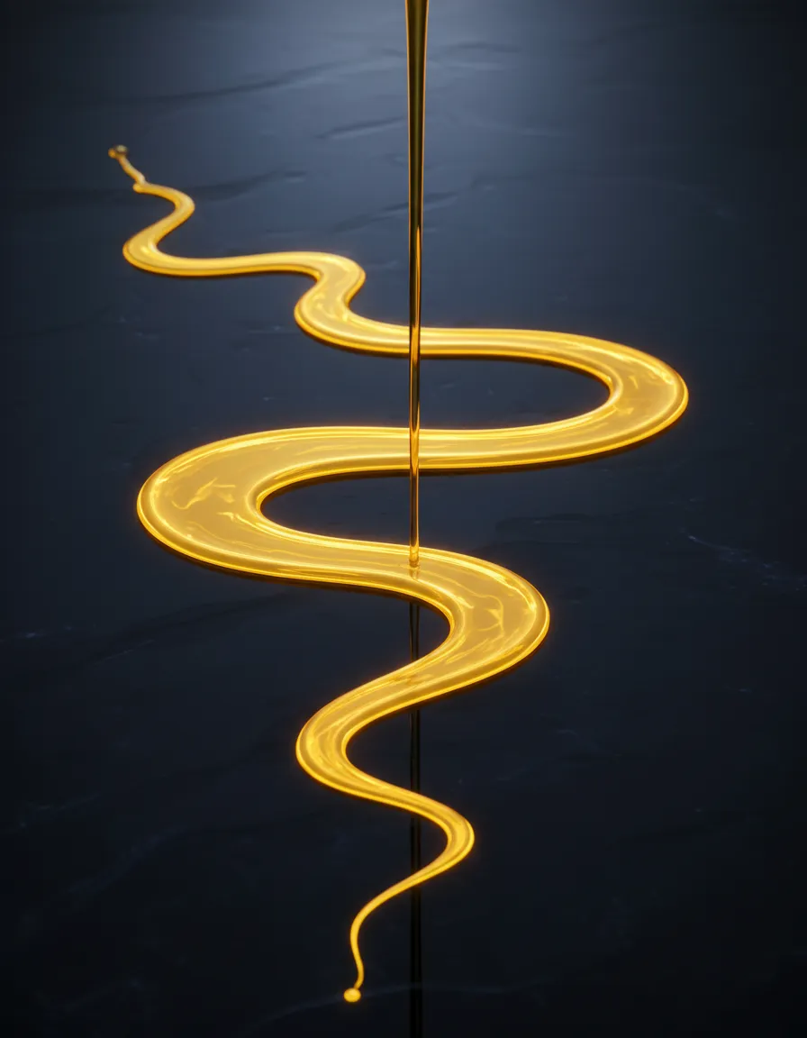 Flowing alchemical gold energy