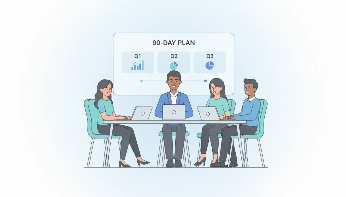 Modern coaching session illustration