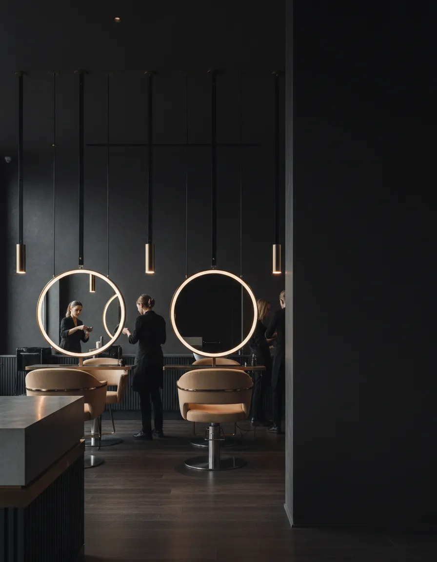 Luxury salon interior atmosphere