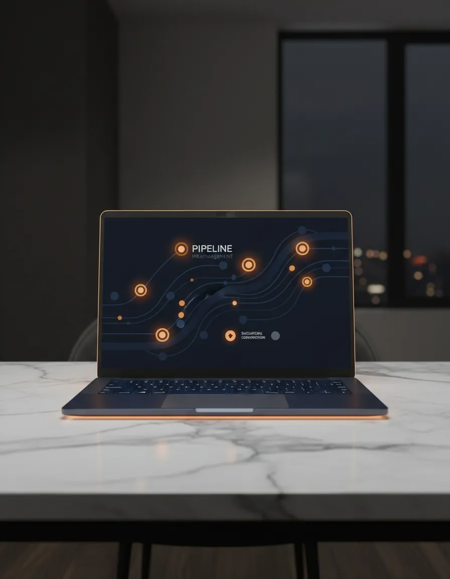 Dashboard showing a thriving CRM pipeline with new buyer and seller leads
