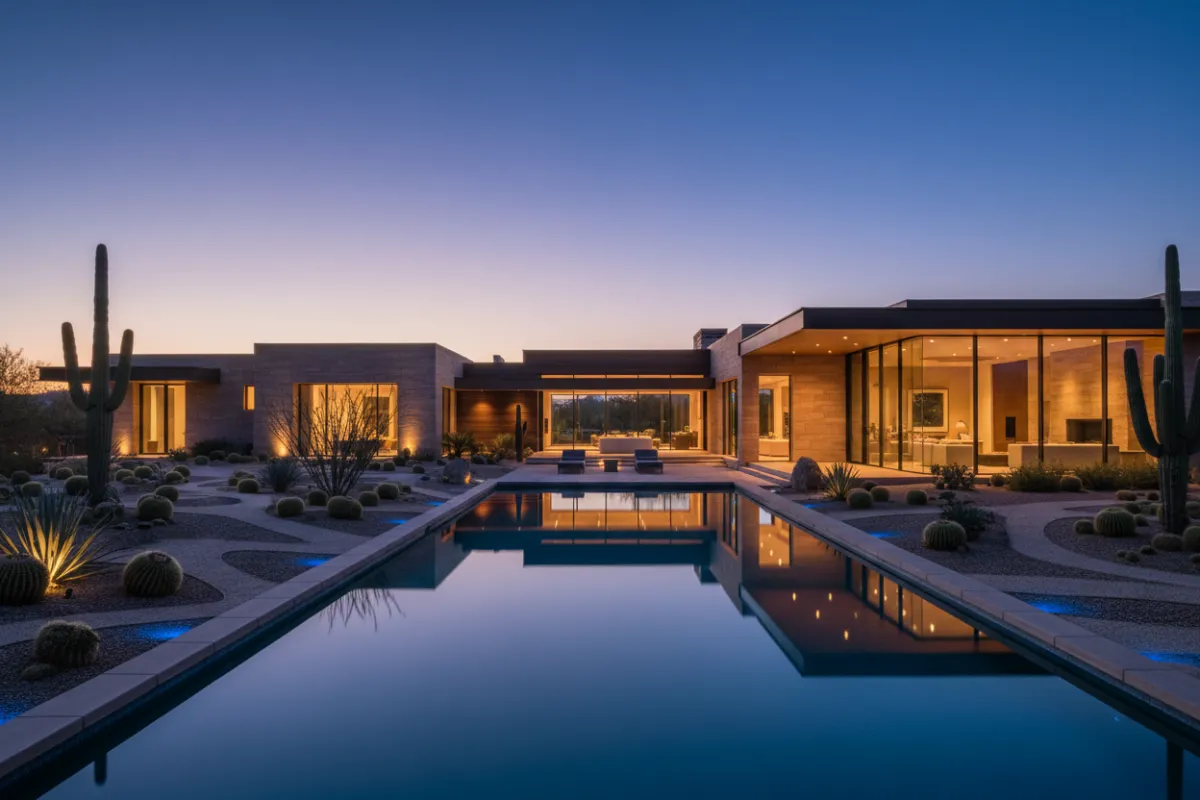 Modern estate with pool in Paradise Valley