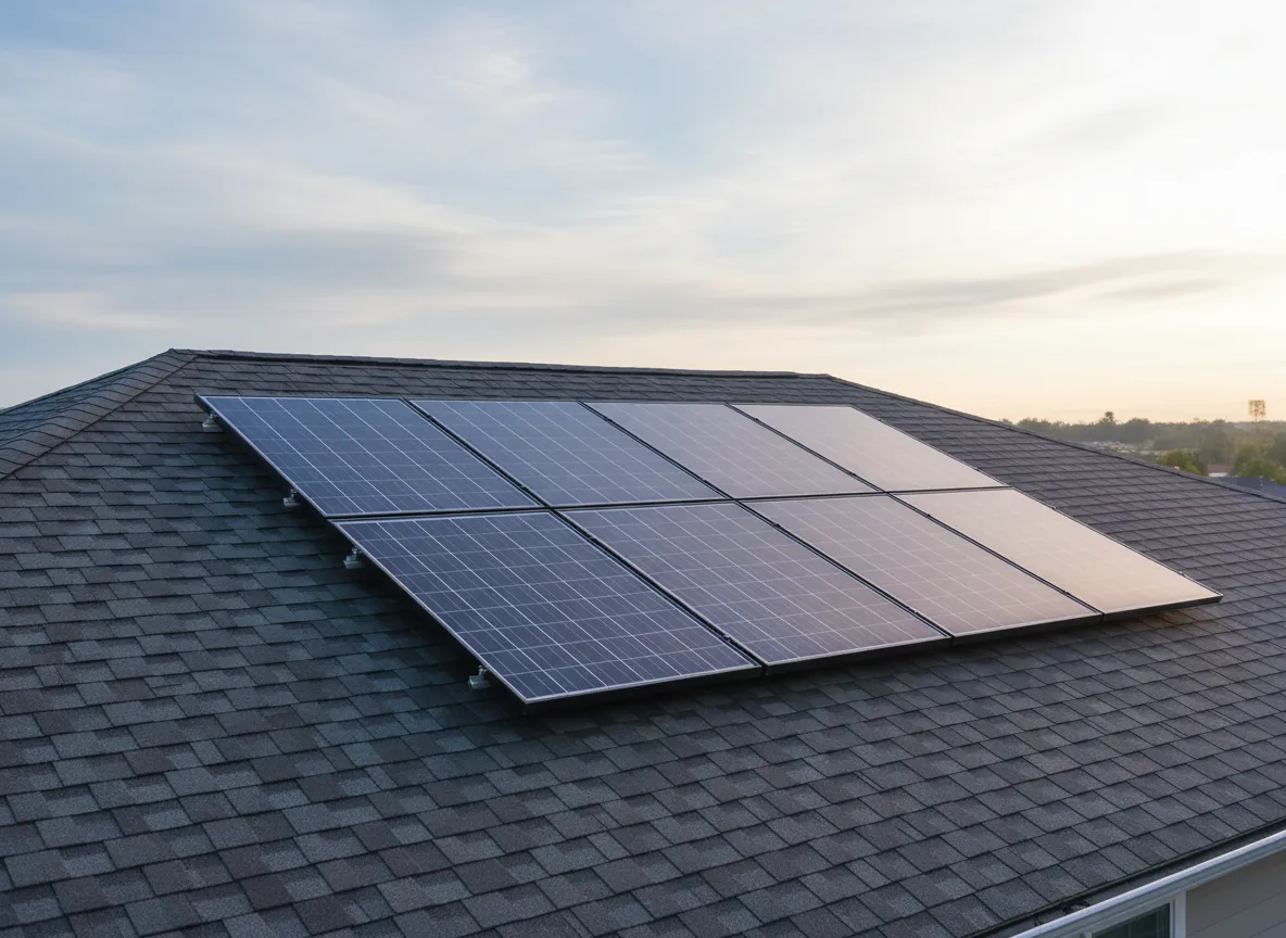 Residential rooftop solar array