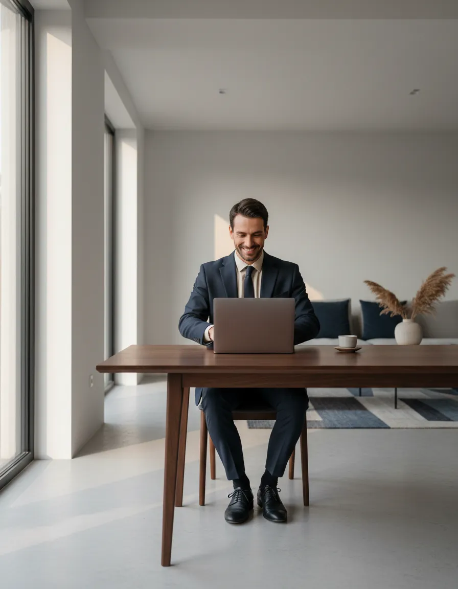 Persona aliviada con claridad financiera sobre seguros de vida IUL — Rafaperezve LLC