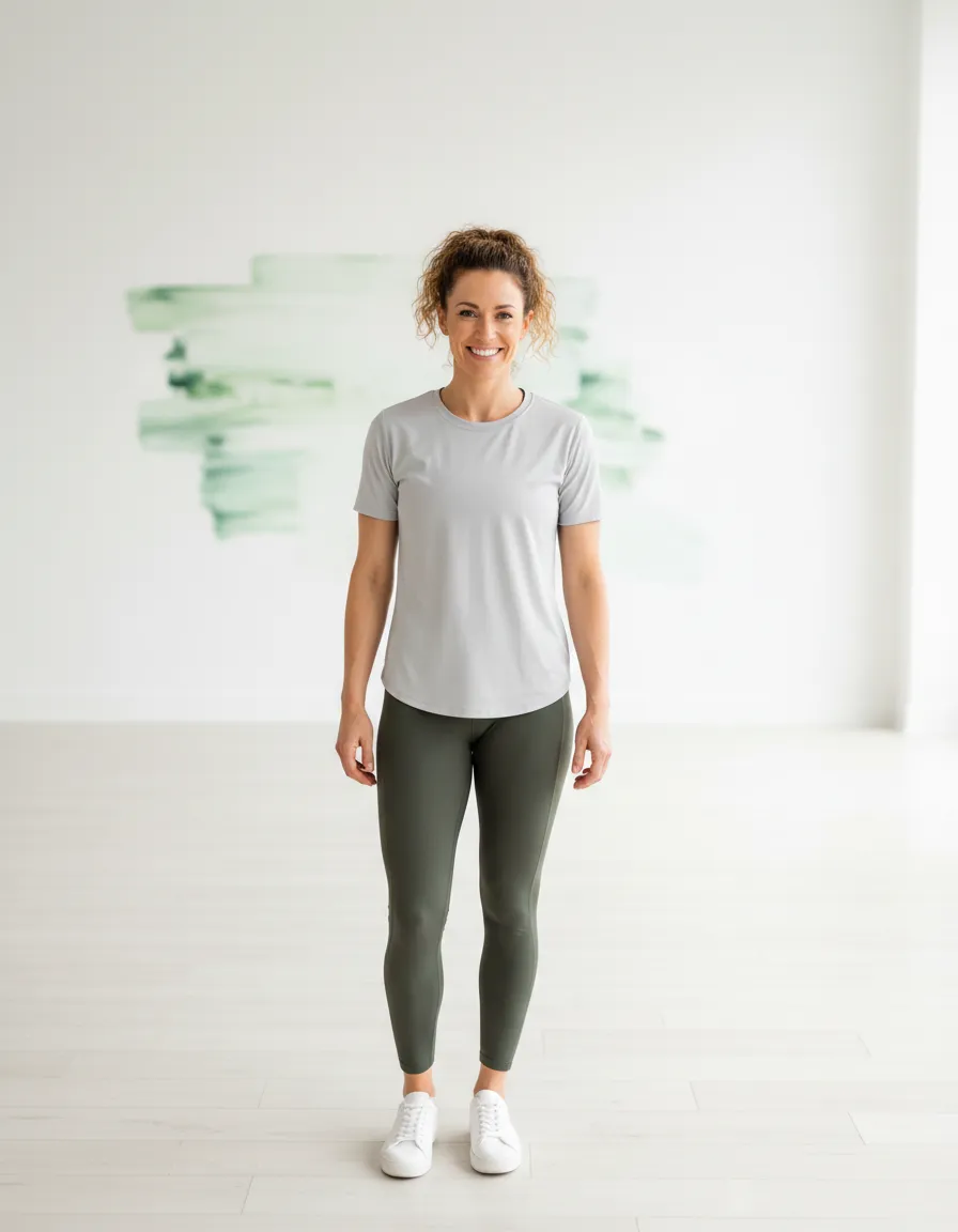 Coach van de AFSLANK Battle, in sportkleding, vriendelijk en toegankelijk