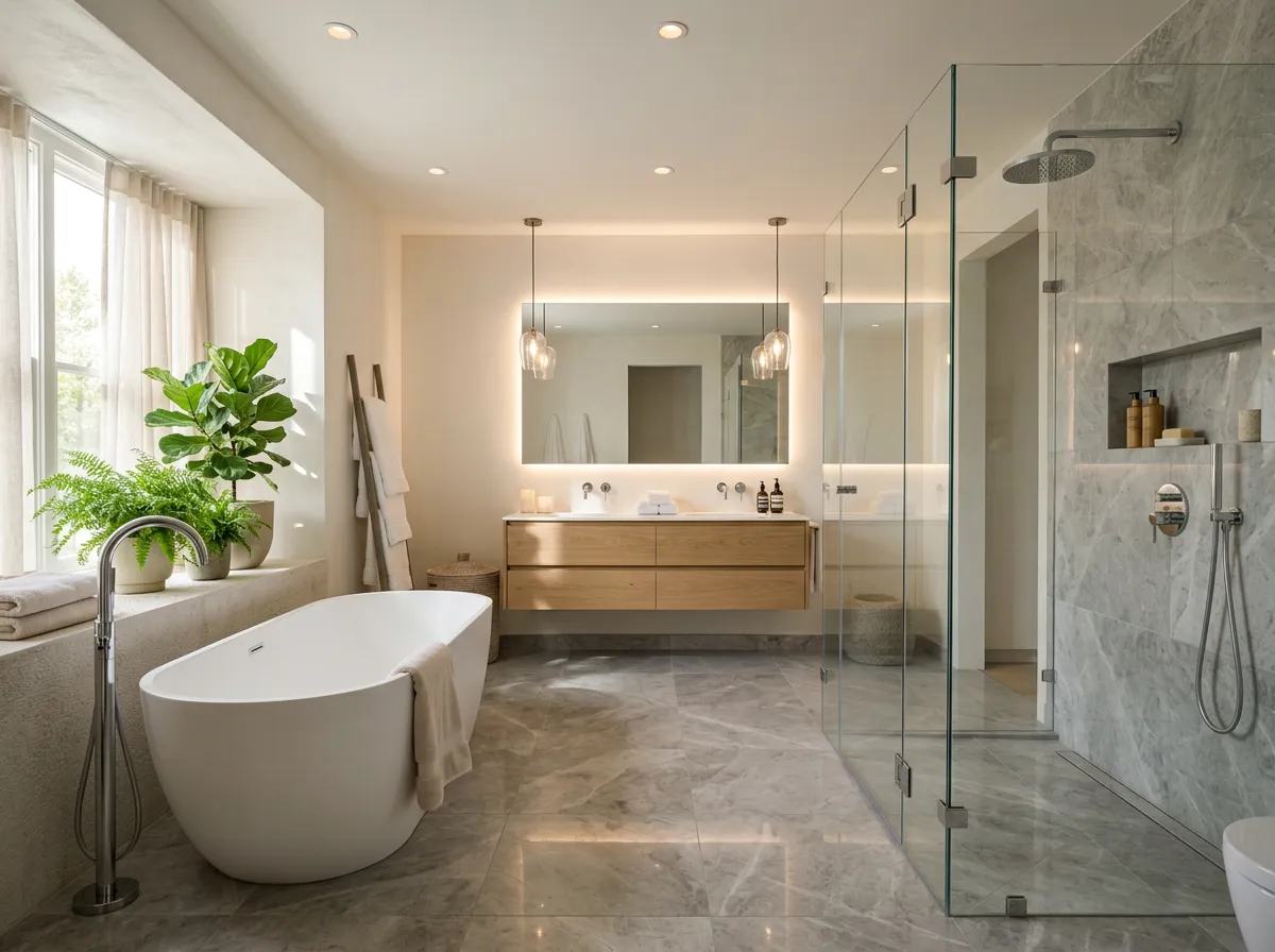 Spa-inspired luxury bathroom remodel