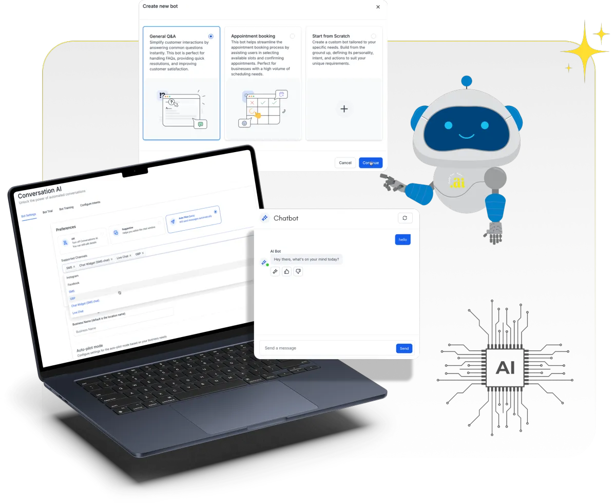 Slide 1 of 5 — AI Dashboard Interface