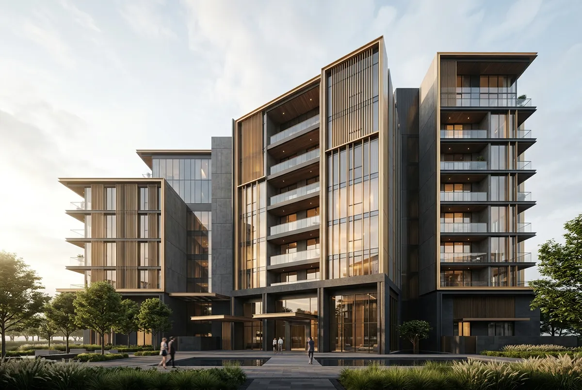 Featured real estate development and modern architectural project showcasing luxury design