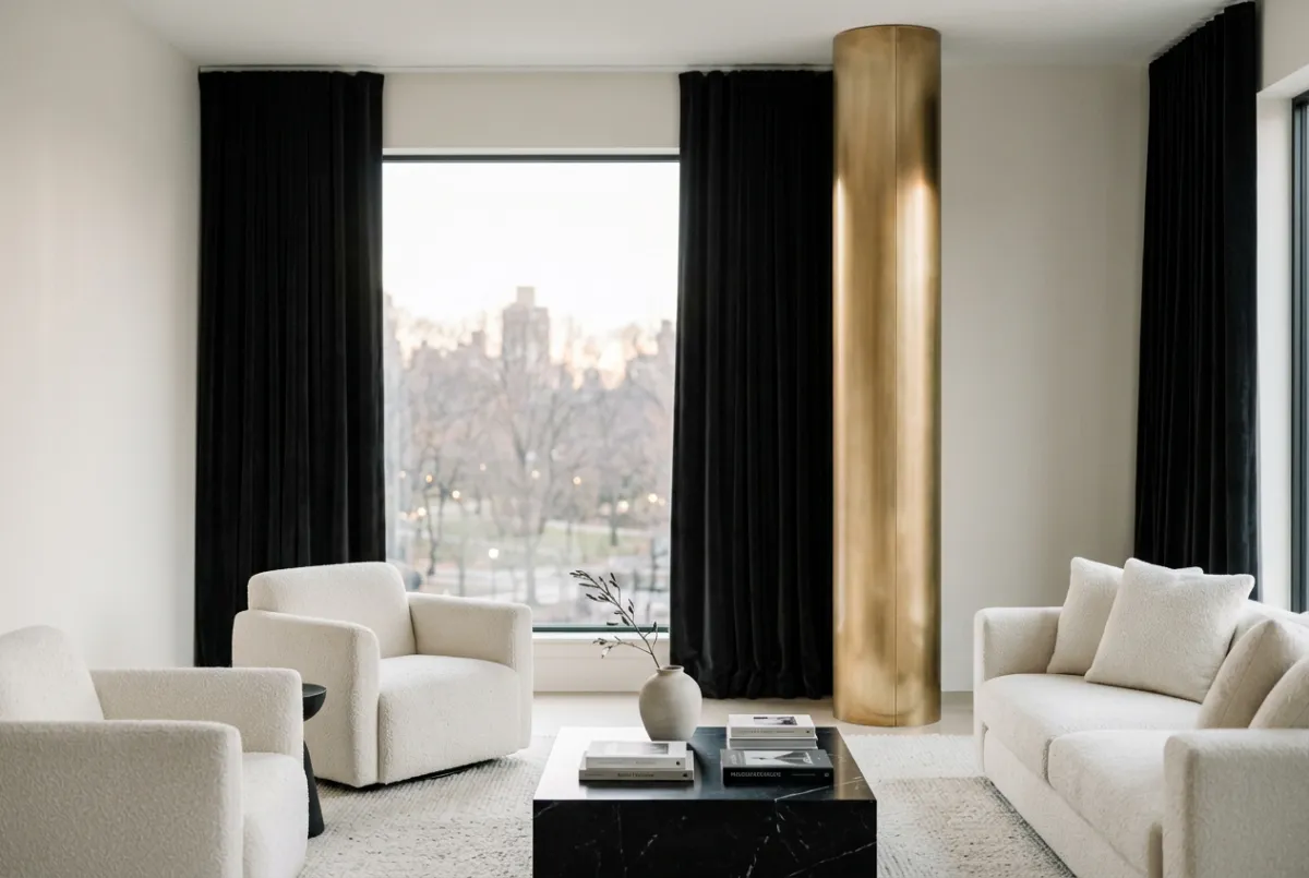 Fully staged and stabilized modern residential property with premium architectural interior