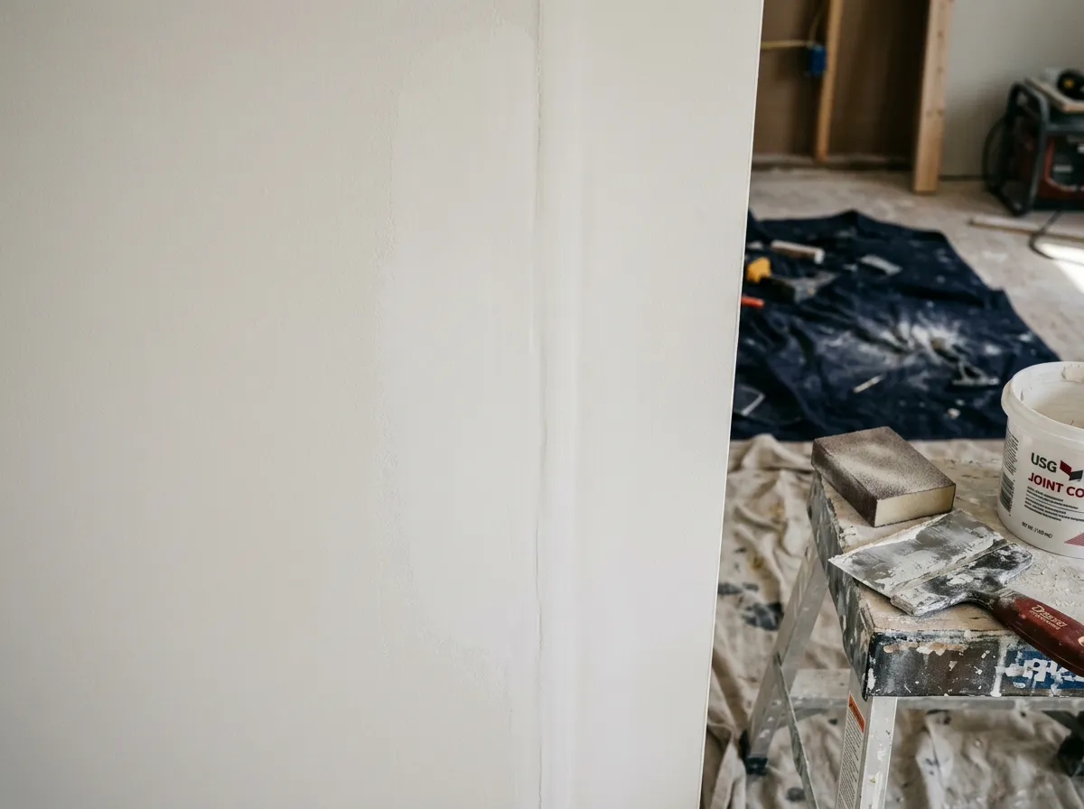 Drywall patching and smooth finish repair