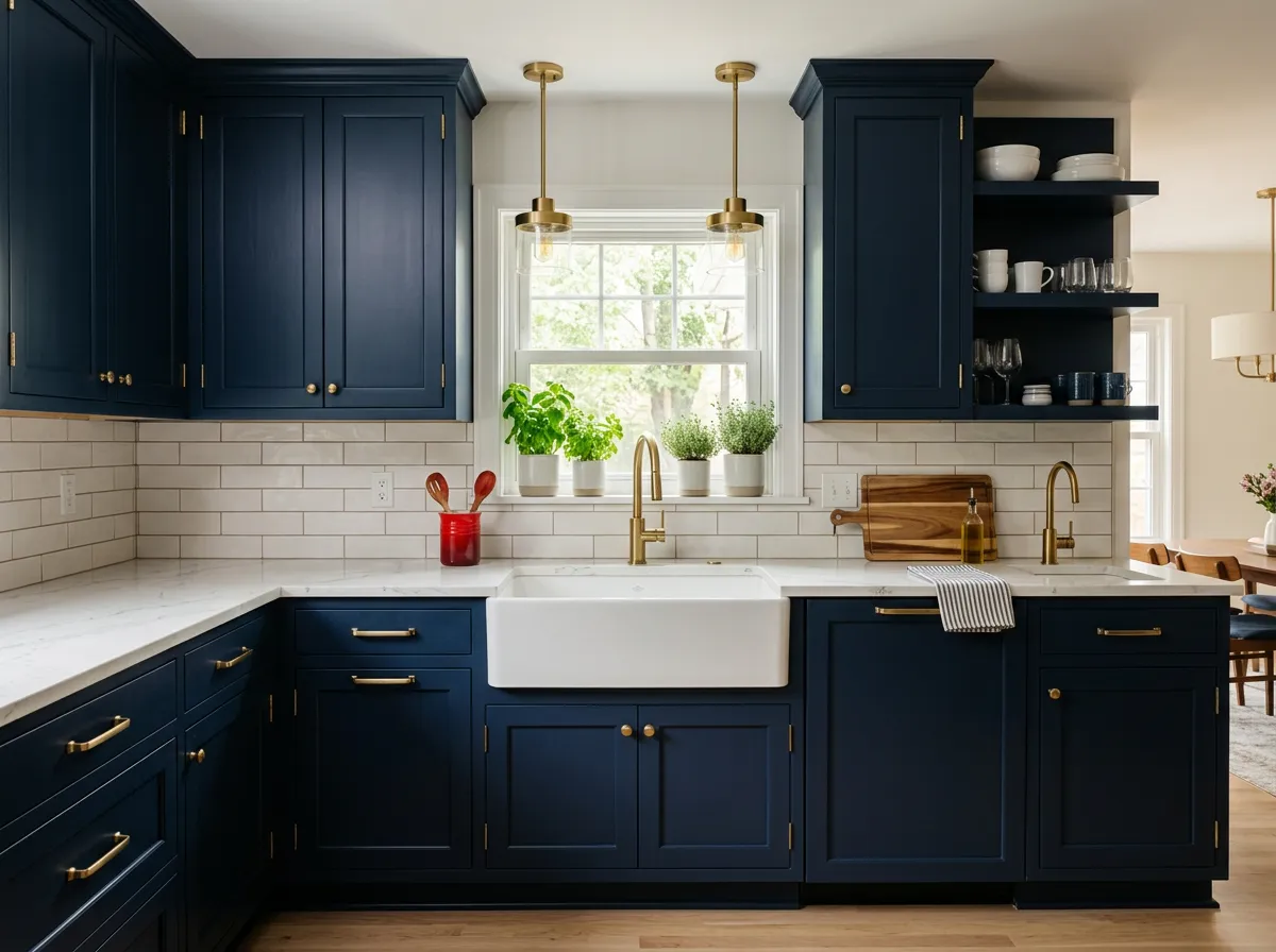 Cosmetic kitchen renovation with updated fixtures and countertops