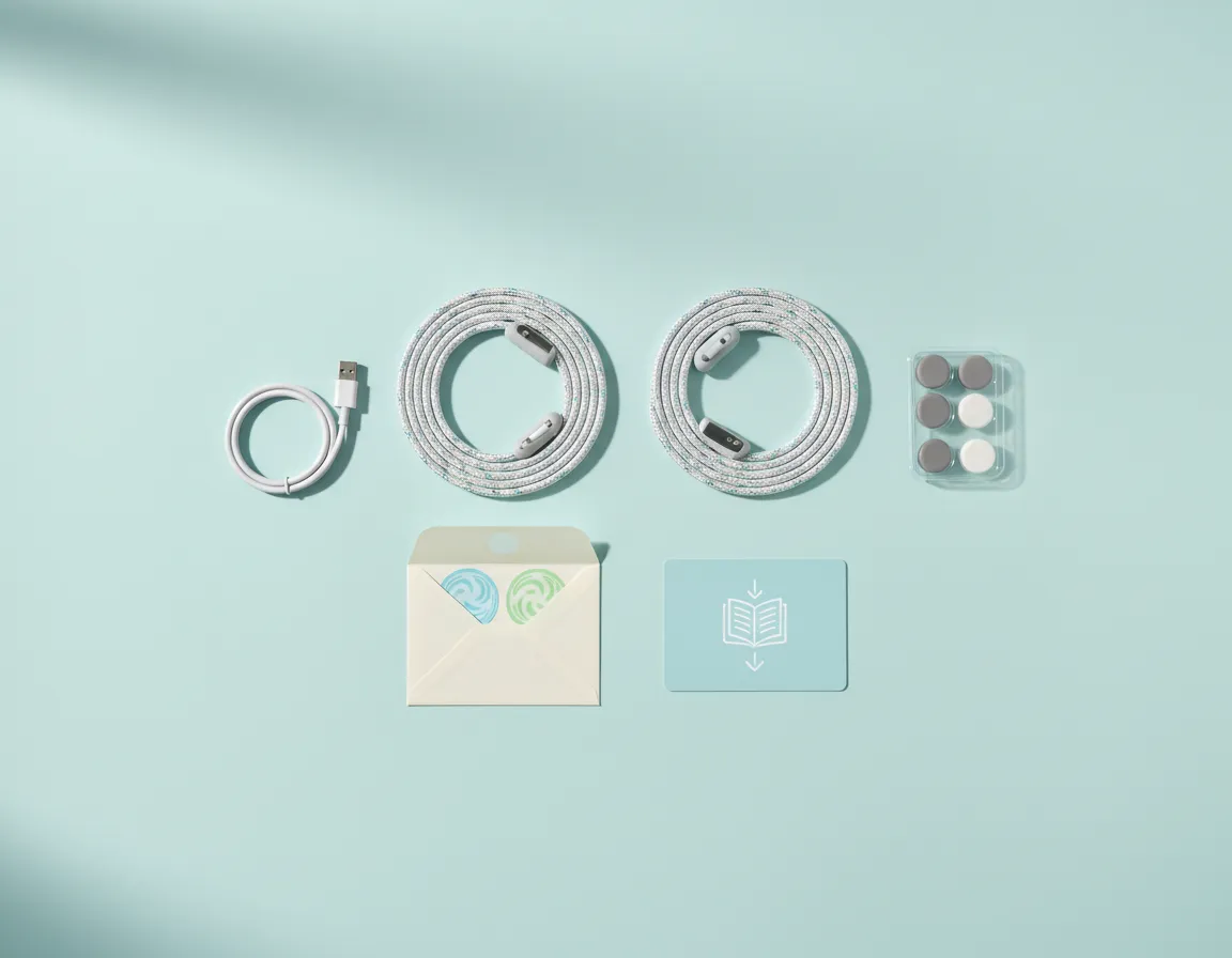 RoPE product unboxed with accessories