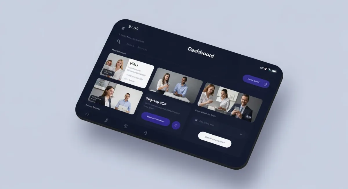 Video walkthroughs and standard operating procedures dashboard interface