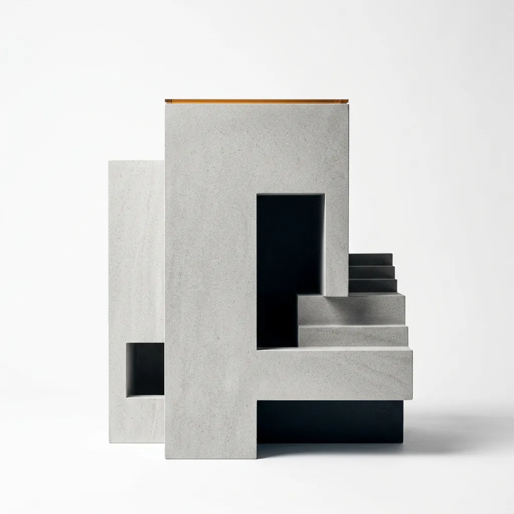 Minimalist architectural balance and clean geometric stone structure representing advisory scope and financial clarity