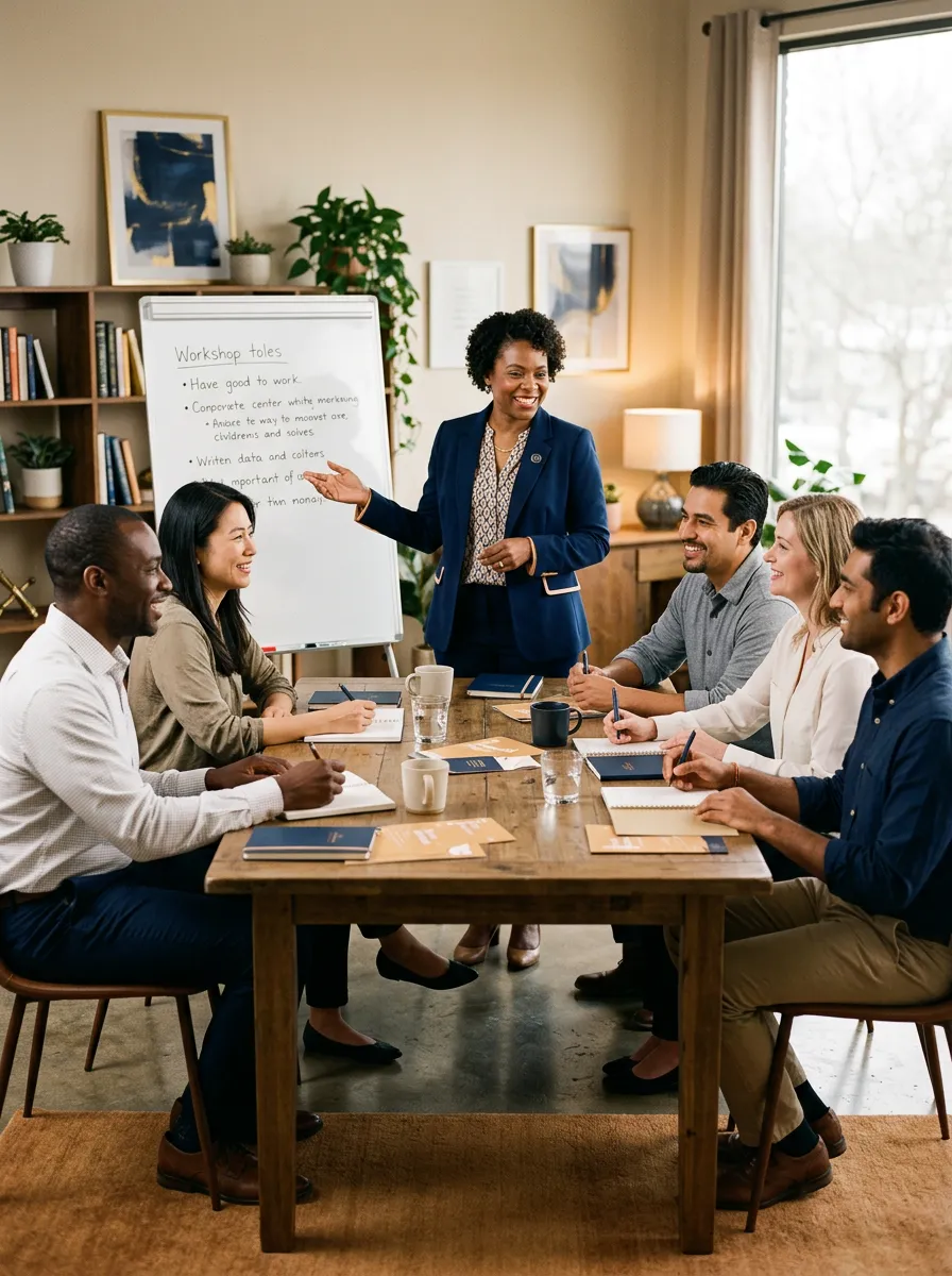 Engaging community workshop and group learning experience at Anchor Point Wellness Group