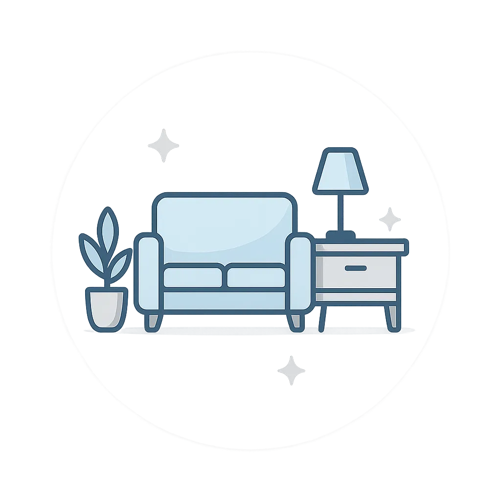 Residential cleaning service icon