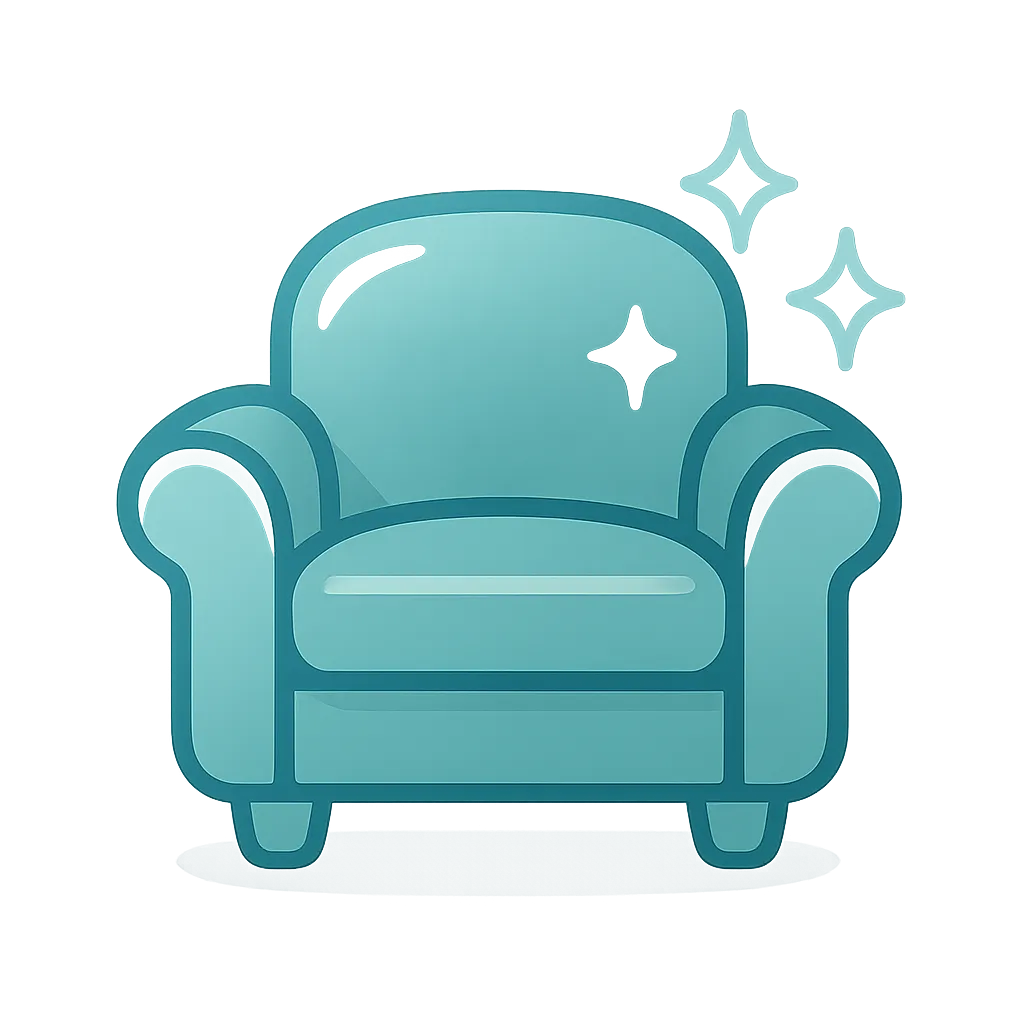 Upholstery cleaning service icon