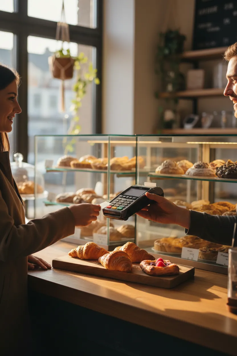 Bakkerij met Serveo in gebruik