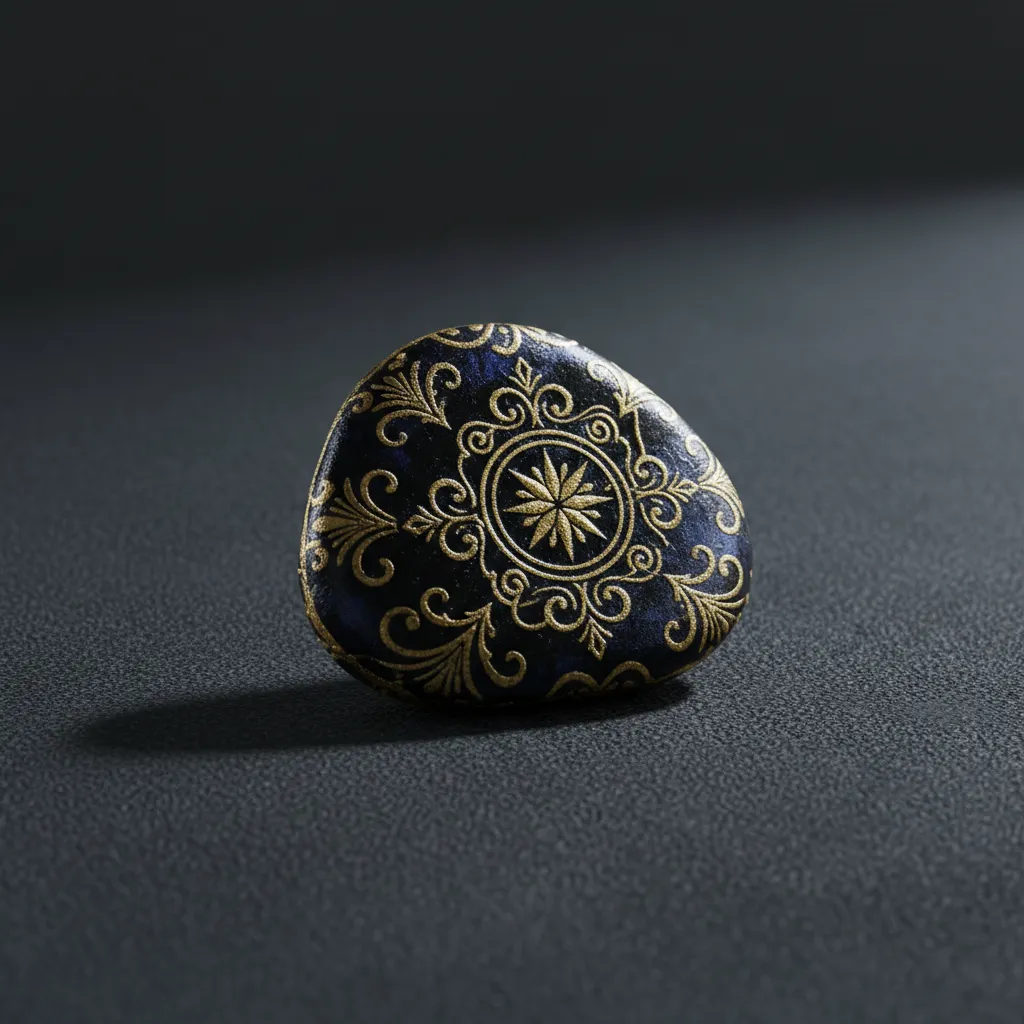 Decorative testimonial card figure