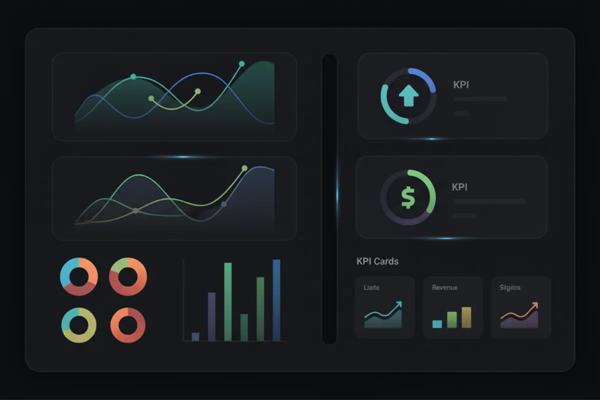 Analytics dashboard UI screenshot