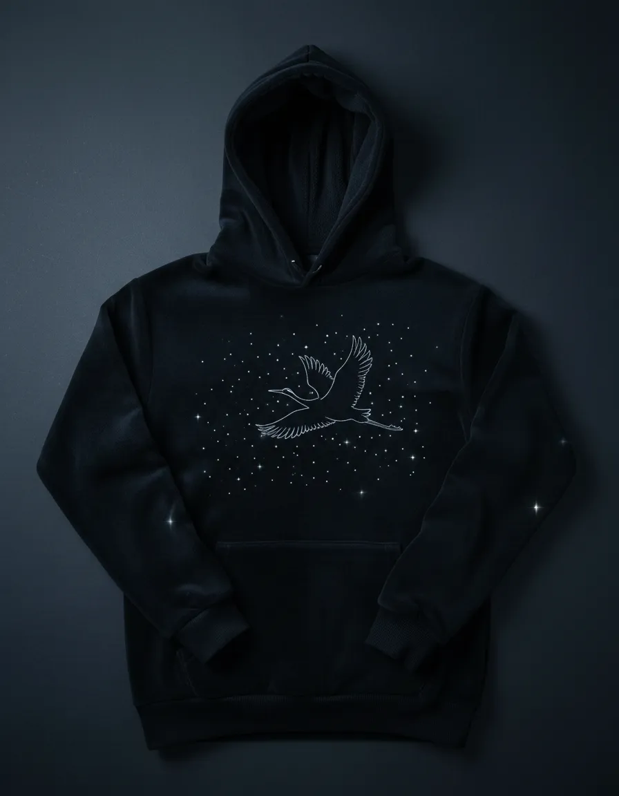Midnight Temple Stillness Hoodie